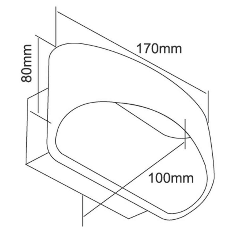 Deko-Light Wandaufbauleuchte, Acamar, 6,9 W, DIM, 3000 K, Weiß, 220-240 V/AC, 50 / 60 Hz