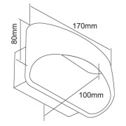 Wandaufbauleuchte, Acamar, 6,9 W, DIM, 3000 K, Weiß, 220-240 V/AC, 50 / 60 Hz