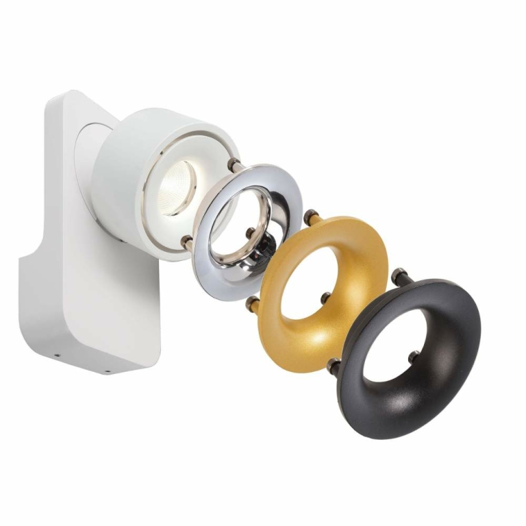 Deko-Light Wandaufbauleuchte, Uni II Tilt, 12 W, DIM, 3000 K, Weiß, 220-240 V/AC, 50 / 60 Hz