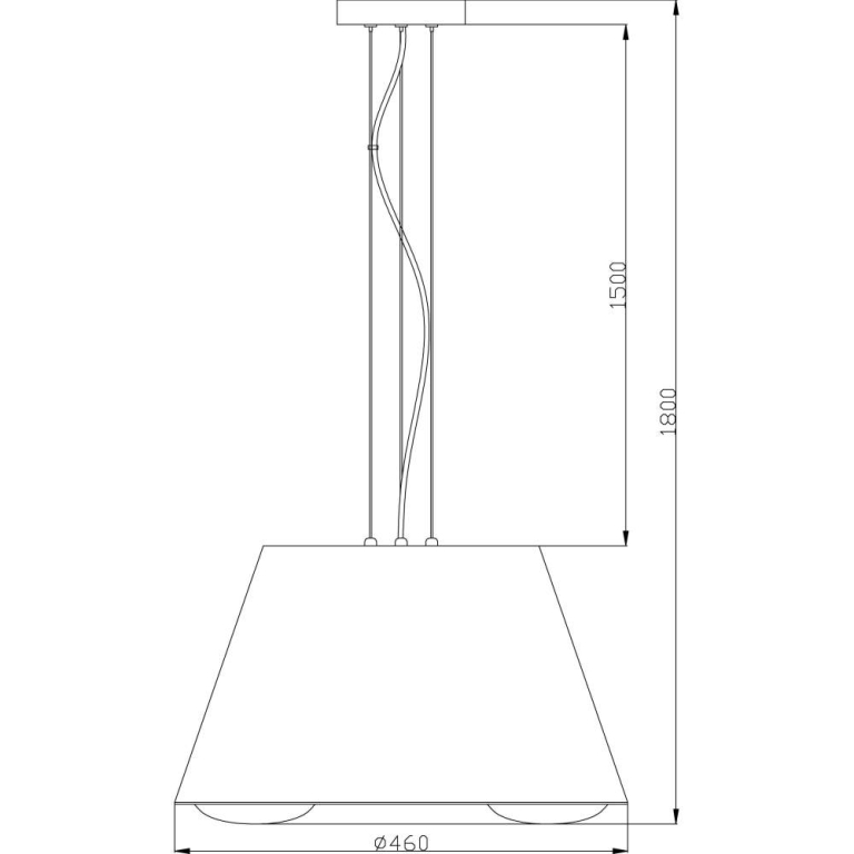 Deko-Light Pendelleuchte, Misteria III, 3x max. 60 W E27, Weiß, 220-240 V/AC, 50 / 60 Hz