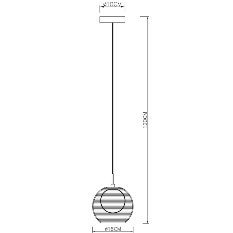 Deko-Light Pendelleuchte, Filo Ball 160 mm, 1x max. 40 W G9, Schwarz, 220-240 V/AC, 50 / 60 Hz