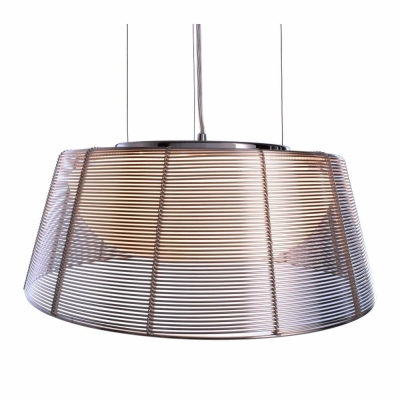 Deko-Light Pendelleuchte, Filo Sat 390 mm, 1x max. 60 W E27, Silber, 220-240 V/AC, 50 / 60 Hz