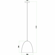 Pendelleuchte, Bell, 1x max. 40 W E27, Kupfer, 220-240 V/AC, 50 / 60 Hz