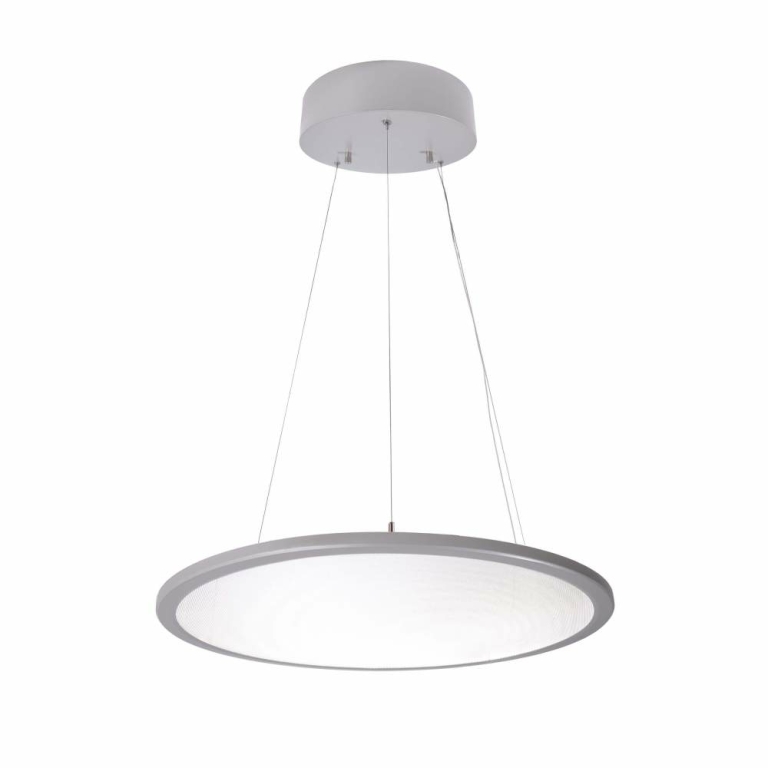 Deko-Light Pendelleuchte, LED Panel transparent Rund 580 mm, 53 W, DIM, 4000 K, Aluminium, 220-240 V/AC, 50 / 6