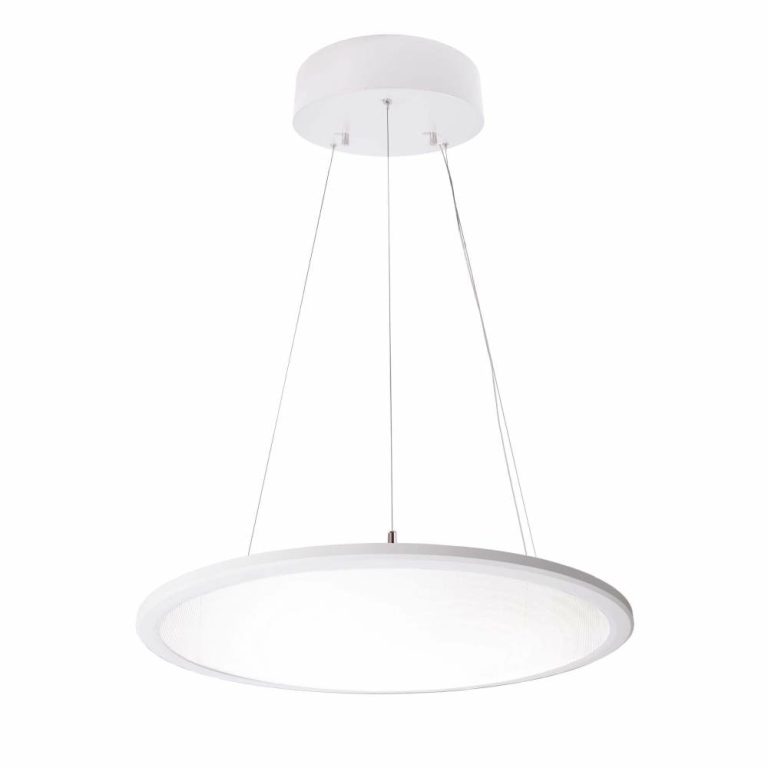 Deko-Light Pendelleuchte, LED Panel transparent Rund 580 mm, 53 W, DIM, 4000 K, Weiß, 220-240 V/AC, 50 / 60 Hz