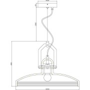 Pendelleuchte, Cygni, 1x max. 25 W E27, Dunkelgrau, 220-240 V/AC, 50 / 60 Hz
