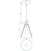 Pendelleuchte, Puppis, 1x max. 25 W E27, Grau, 220-240 V/AC, 50 / 60 Hz