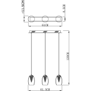 Pendelleuchte, Electra, 16,5 W, DIM, 3000 K, Silber, 220-240 V/AC, 50 / 60 Hz