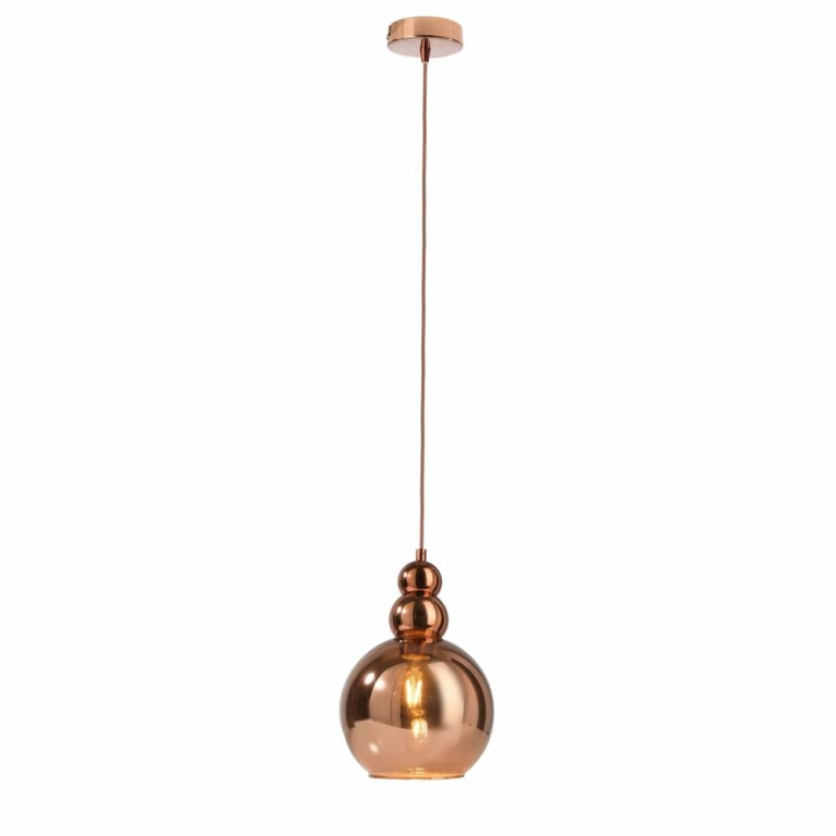 Deko-Light Pendelleuchte, Diphda 150 mm, 1x max. 60 W E27, Kupfer, 220-240 V/AC, 50 / 60 Hz