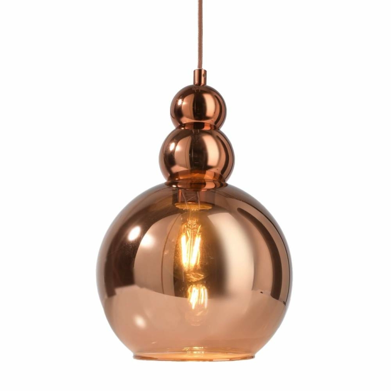 Deko-Light Pendelleuchte, Diphda 150 mm, 1x max. 60 W E27, Kupfer, 220-240 V/AC, 50 / 60 Hz