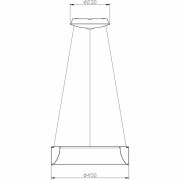 Pendelleuchte, Sculptoris 450 mm, 27 W, DIM, 3000 K, Weiß, 220-240 V/AC, 50 / 60 Hz