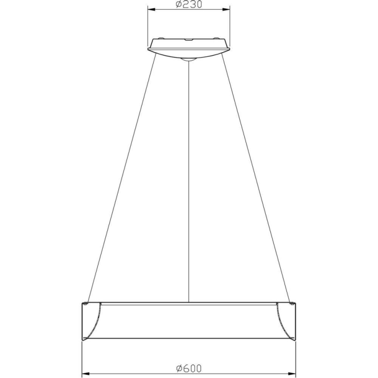 Deko-Light Pendelleuchte, Sculptoris 600 mm, 42 W, DIM, 4000 K, Weiß, 220-240 V/AC, 50 / 60 Hz