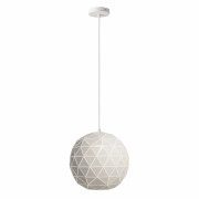 Pendelleuchte, Asterope Rund 400 mm, 1x max. 40 W E27, Weiß, 220-240 V/AC, 50 / 60 Hz