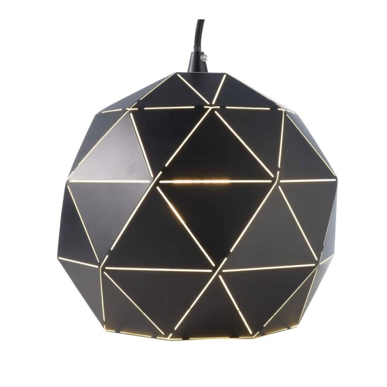 Deko-Light Pendelleuchte, Asterope  Rund 250 mm, 1x max. 40 W E27, Schwarz, 220-240 V/AC, 50 / 60 Hz