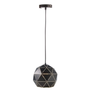 Pendelleuchte, Asterope  Rund 250 mm, 1x max. 40 W E27, Schwarz, 220-240 V/AC, 50 / 60 Hz