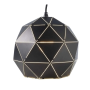 Pendelleuchte, Asterope  Rund 250 mm, 1x max. 40 W E27, Schwarz, 220-240 V/AC, 50 / 60 Hz