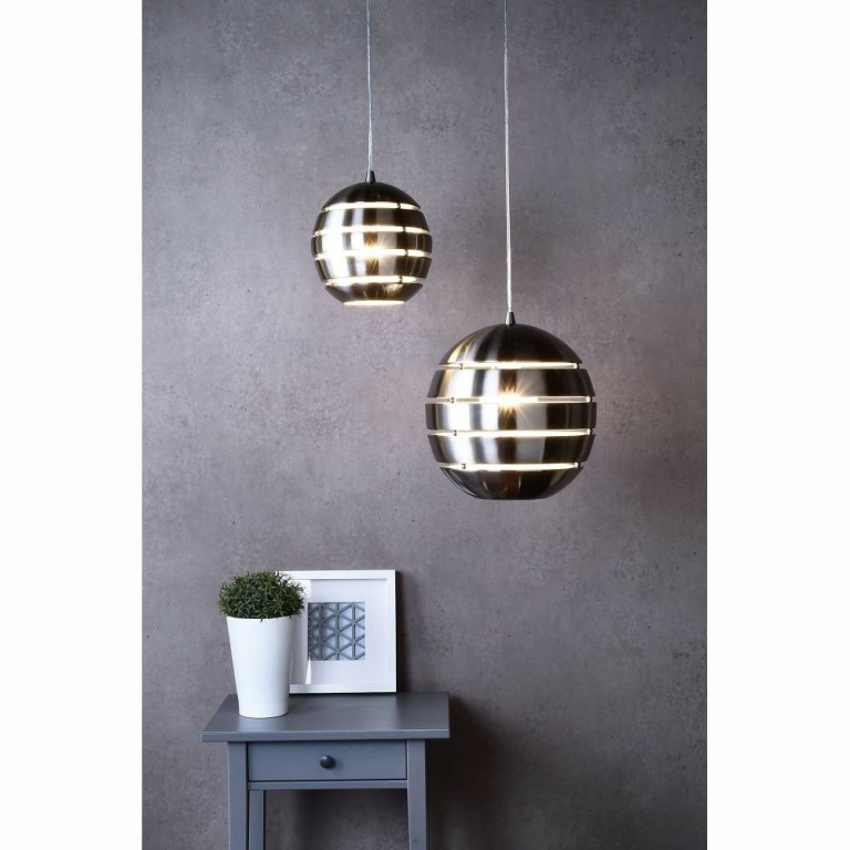Deko-Light Pendelleuchte, Ankaa 200 mm, 1x max. 40 W E27, Edelstahl, 220-240 V/AC, 50 / 60 Hz