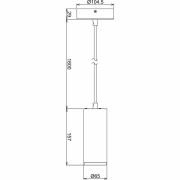 Pendelleuchte, Lucea, 10 W, 3000/4000 K, Weiß, 220-240 V/AC, 50 / 60 Hz