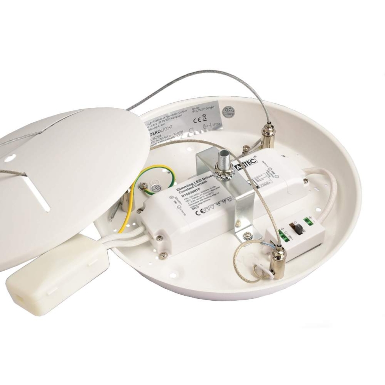 Deko-Light Pendelleuchte, Merope 400 mm, 30 W, DIM, 3000/4000 K, Weiß, 220-240 V/AC, 50 / 60 Hz