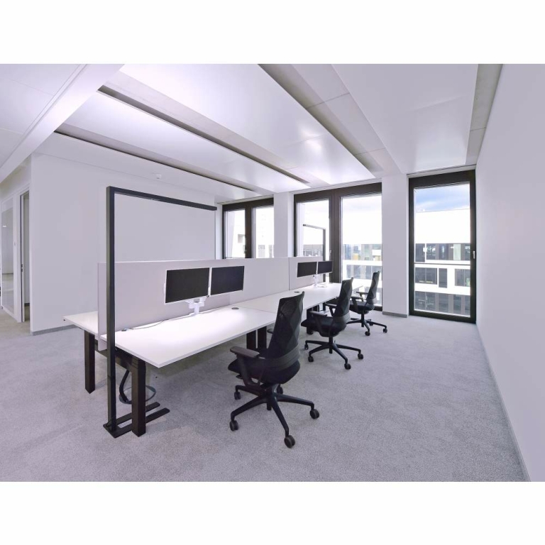 Deko-Light Stehleuchte, Office Three Standard, Motion, 80 W, DIM, 4000 K, schwarz, 220-240 V/AC, 50 / 60 Hz