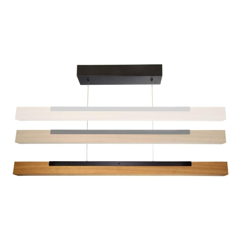 Deko-Light Pendelleuchte, Madera, 13 W, DIM, 3000 K, Eiche natur, 220-240 V/AC, 50 / 60 Hz