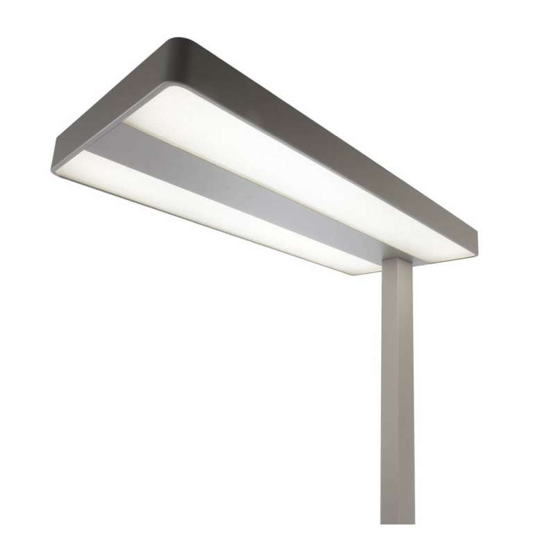 Deko-Light Stehleuchte, Office Two Up and Down, 80 W, DIM, 4000 K, Silber, 200-240 V/AC, 50 / 60 Hz