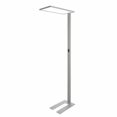 Deko-Light Stehleuchte, Office One Transparent, 55 W, Touch DIM, 4000 K, Silber, 200-240 V/AC, 50 / 60 Hz