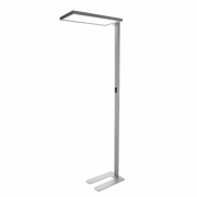 Stehleuchte, Office One Motion Up and Down, 80 W, Touch DIM, 3000 K, Silber, 220-240 V/AC, 50 / 60 H