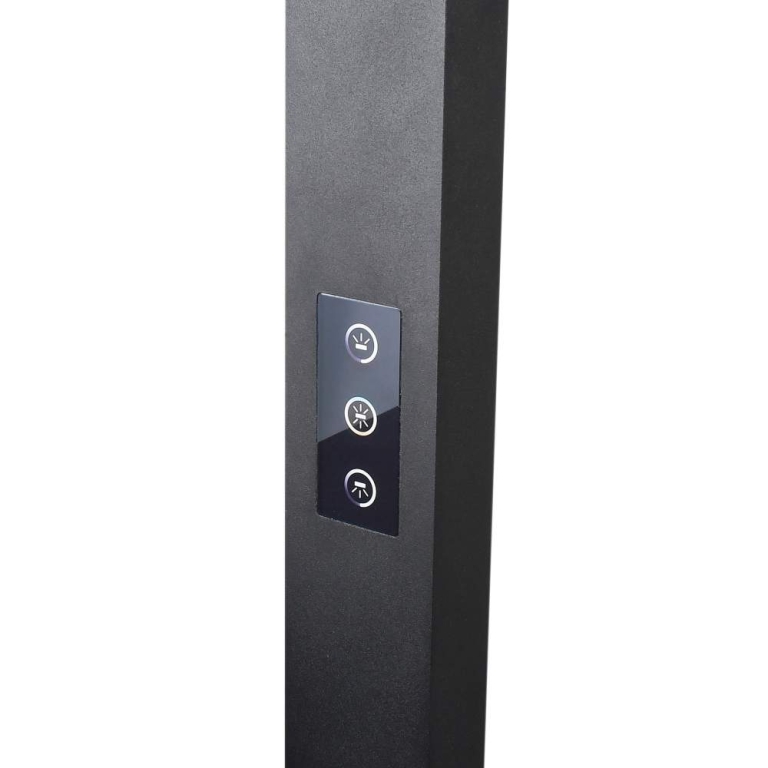 Deko-Light Stehleuchte, Office Three Motion CCT Up and Down, 80 W, Touch DIM, 3000-5700 K, Grau, 200-240 V/AC,