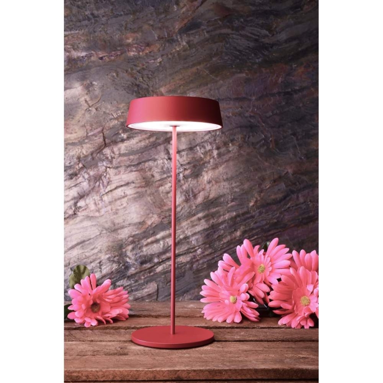 Deko-Light Akkuleuchte, Kopf Magnetleuchte Miram, 2,2 W, Touch DIM, 3000 K, Rot, Spannungskonstant, 3.7 V/DC