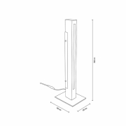 Tischleuchte, MADERA, 7 W, Touch DIM, 3000 K, Schwarz, 220-240 V/AC, 50 / 60 Hz