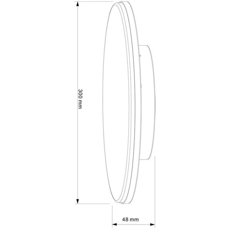 Deko-Light Deckenaufbauleuchte, Mensae Rund Motion, 20 W, 3000 K, Grau, 220-240 V/AC, 50 / 60 Hz