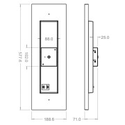 Deckenaufbauleuchte, Draconis, 72W, 2700/3500/4000 K, Aluminium, 220-240 V/AC, 50 / 60 Hz
