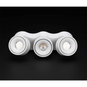 Deckenaufbauleuchte, Uni Triple Tilt, 30 W, DIM, 3000 K, Weiß, 220-240 V/AC, 50 / 60 Hz