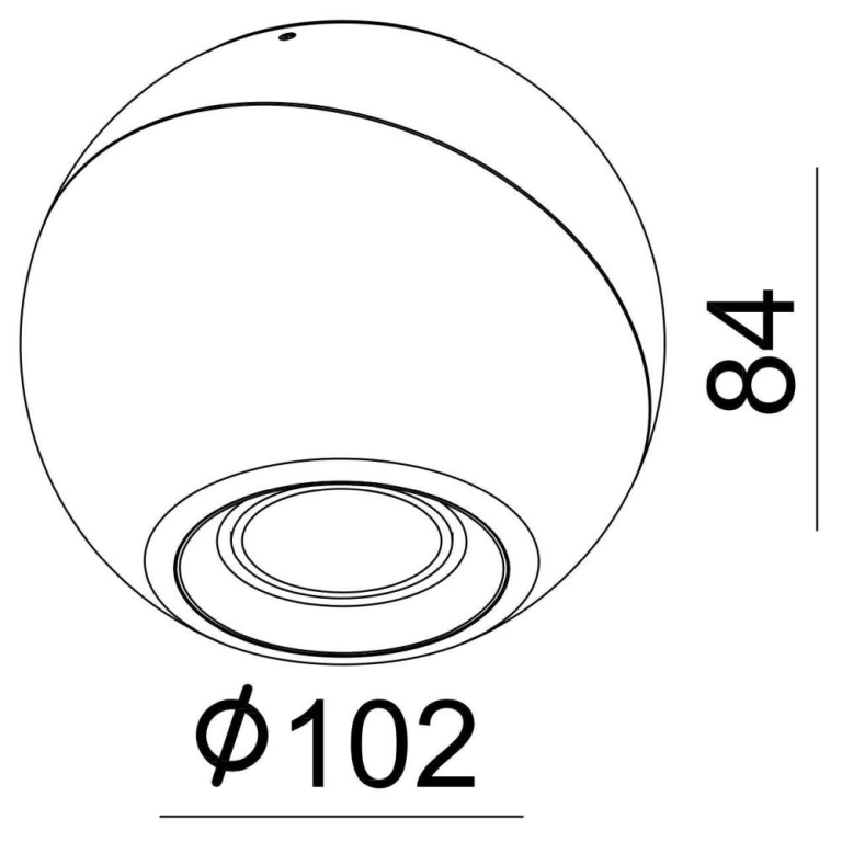 Deko-Light Deckenaufbauleuchte, Bellatrix, 10,8 W, DIM, 3000 K, Weiß, 220-240 V/AC, 50 / 60 Hz
