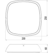 Deckenaufbauleuchte, Aurigae, 22 W, 3000 K, Grau, 220-240 V/AC, 50 / 60 Hz