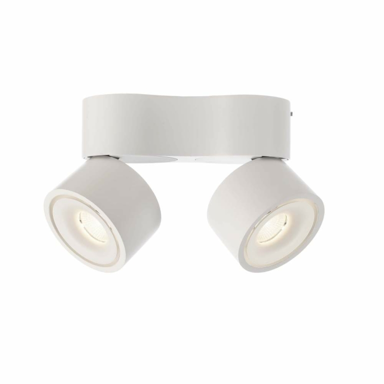 Deko-Light Deckenaufbauleuchte, Uni II Mini Double Tilt, 15 W, DIM, 3000 K, Weiß, 220-240 V/AC, 50 / 60 Hz