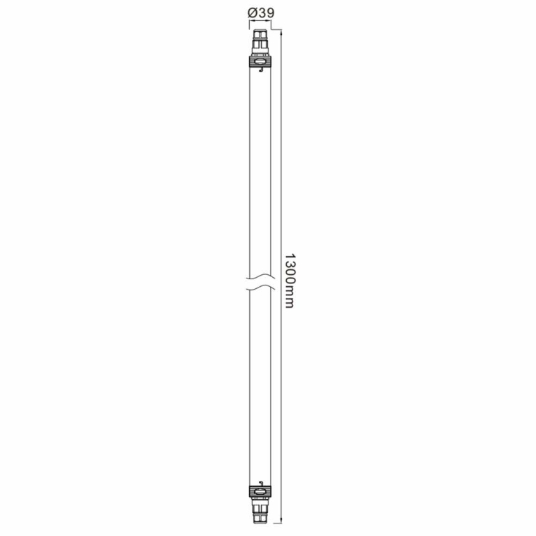 Deko-Light Feuchtraumleuchte, TRI PROOF Slim 1300 mm, 40 W, 5000 K, Weiß, 220-240 V/AC, 50 / 60 Hz