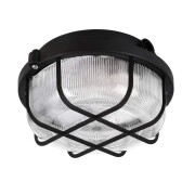Decken- und Wandaufbauleuchte, Syrma Rund, 1x max. 100 W E27, Schwarz, 220-240 V/AC, 50 / 60 Hz