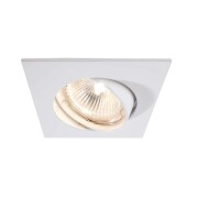Deckeneinbauring, Style Square, Tilt, 1x max 50 W MR16, Weiß, Spannungskonstant, 12 V/AC/DC