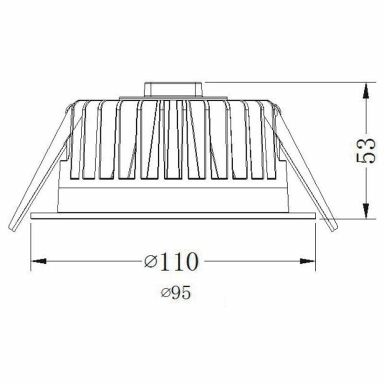 Deko-Light Deckeneinbauleuchte, COB 95 Max, 13 W, 4000 K, Weiß, Stromkonstant, 34.8 V/DC, Bemessungsstrom: 350