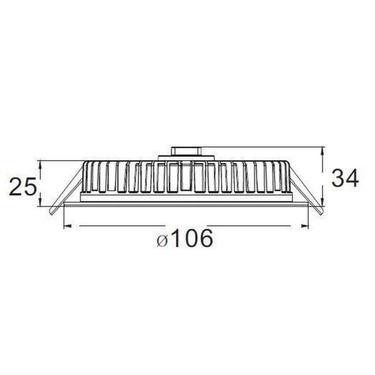 Deko-Light Deckeneinbauleuchte, LED Panel Round III, 6 W, 4000 K, Weiß, Stromkonstant, 17.9 V/DC, Bemessungsstr