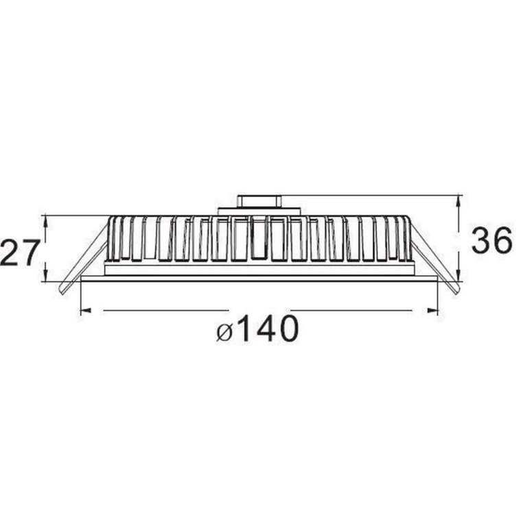 Deko-Light Deckeneinbauleuchte, LED Panel Round III, 12 W, 3000 K, Weiß, Stromkonstant, 35.7 V/DC, Bemessungsst