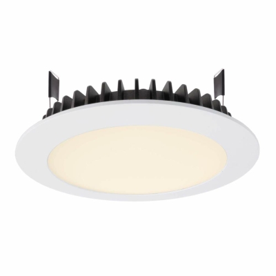 Deko-Light Deckeneinbauleuchte, LED Panel Round III, 20 W, 3000 K, Weiß, Stromkonstant, 28 V/DC, Bemessungsstro