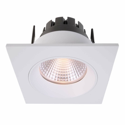 Deko-Light Deckeneinbauleuchte, Orionis Eckig, 6,5 W, 2700 K, Weiß/Weiß, Stromkonstant, 17-19 V/DC, Bemessungss