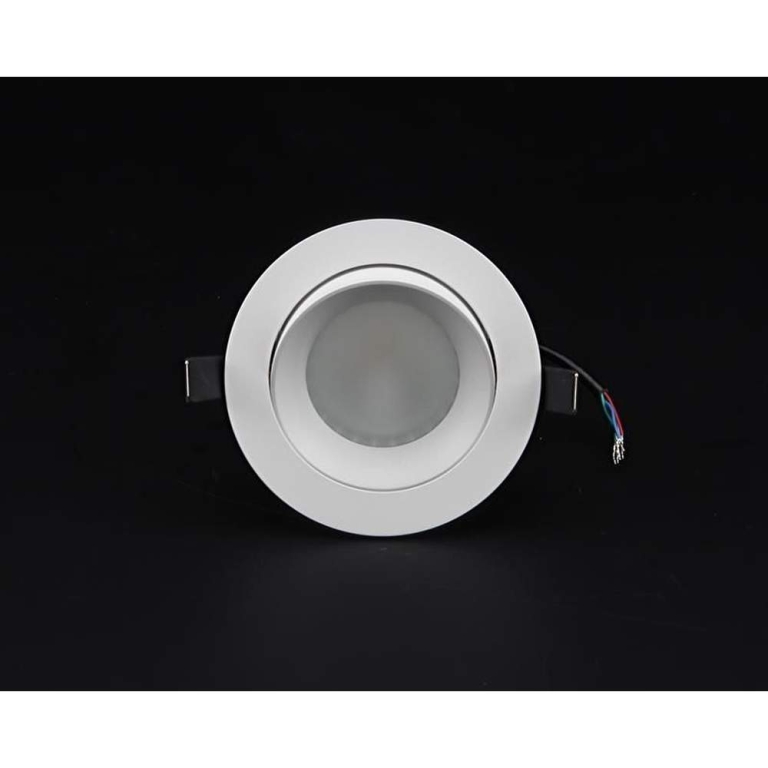 Deko-Light Deckeneinbauleuchte, COB 94, 16 W, RGB/3000 K, Grau, Spannungskonstant, 24 V/DC