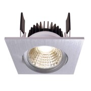 Deckeneinbauleuchte, COB-68-350mA-2700K-Eckig-Silber, Stromkonstant, 16-17 V/DC, Bemessungsstrom: 35