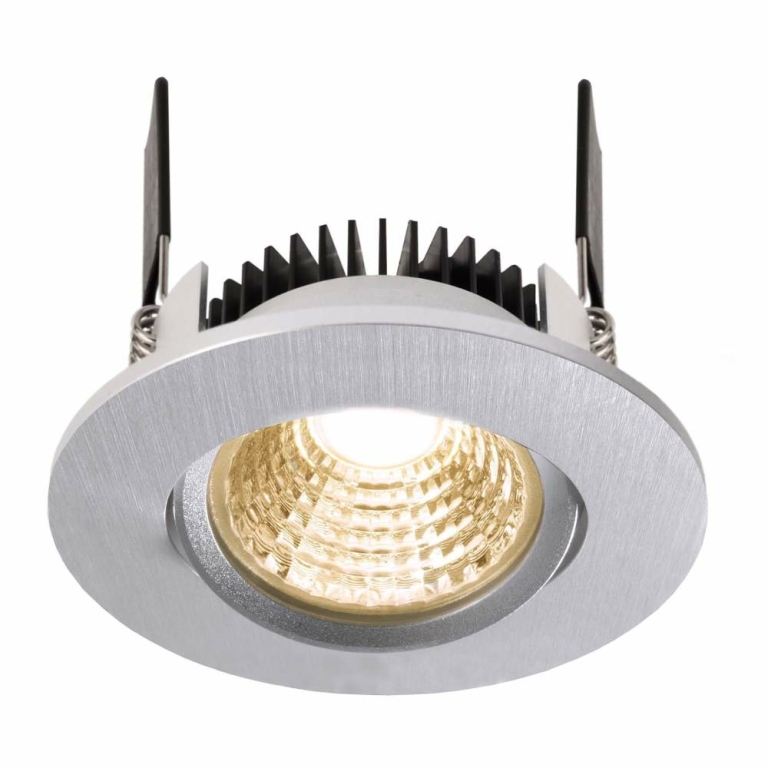 Deko-Light Deckeneinbauleuchte, COB-68-24V-4,5 W-2700K-Rund-Silber, Spannungskonstant, 24 V/DC