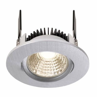 Deko-Light Deckeneinbauleuchte, COB-68-24V-4,5 W-4000K-Rund-Tilt-Silber, Spannungskonstant, 24 V/DC