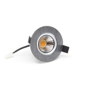 Deckeneinbauleuchte, COB-68-24V-8,5 W-2700K-Rund-Silber, Spannungskonstant, 24 V/DC